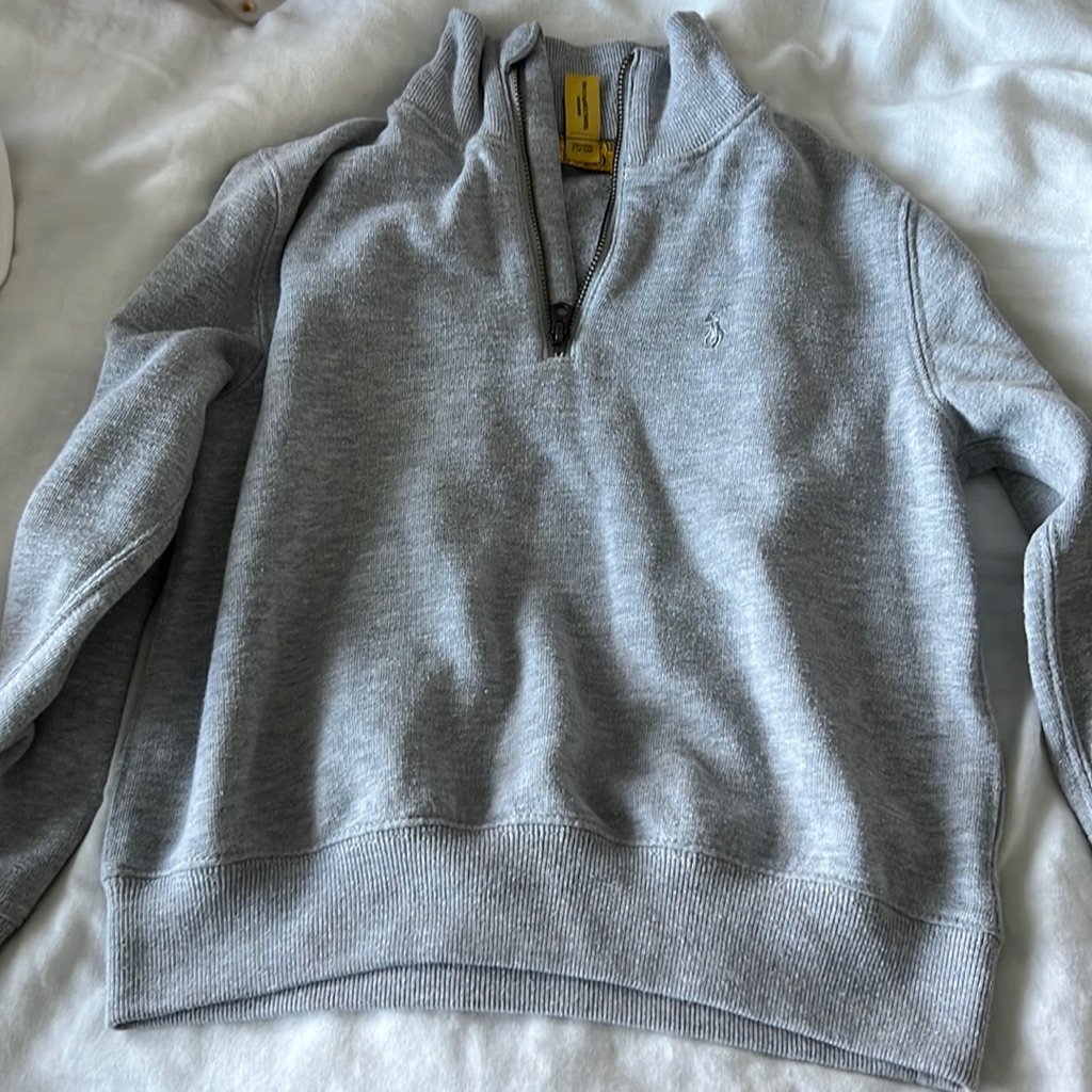 Gray Quarter Zip Pullover